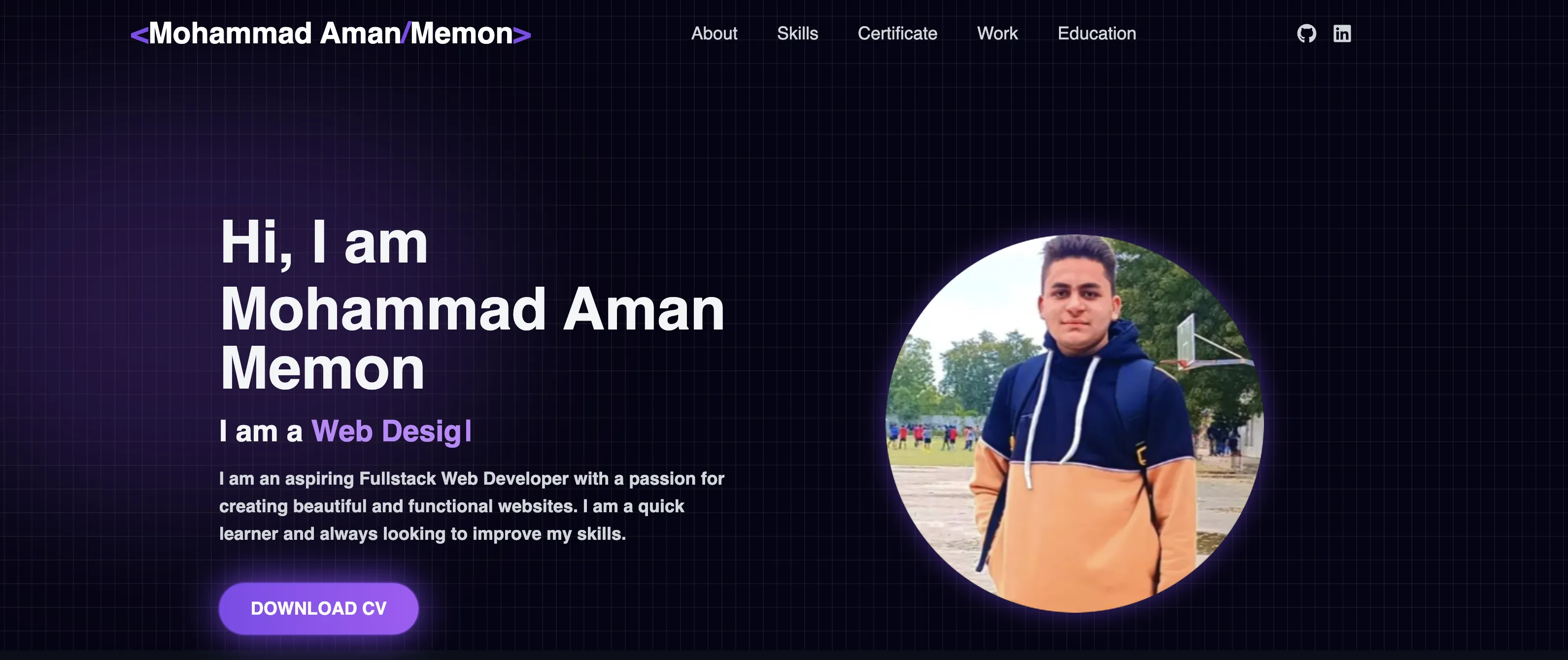 Mohammad Aman Memon | Full Stack Developer & Software Engineer